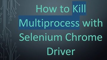 How to Kill Multiprocess with Selenium Chrome Driver
