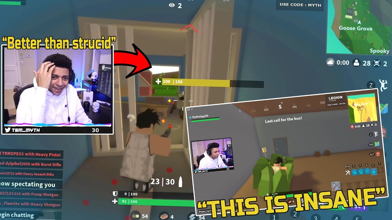 Myth Plays Roblox Fortnite Island Royale And This Happened