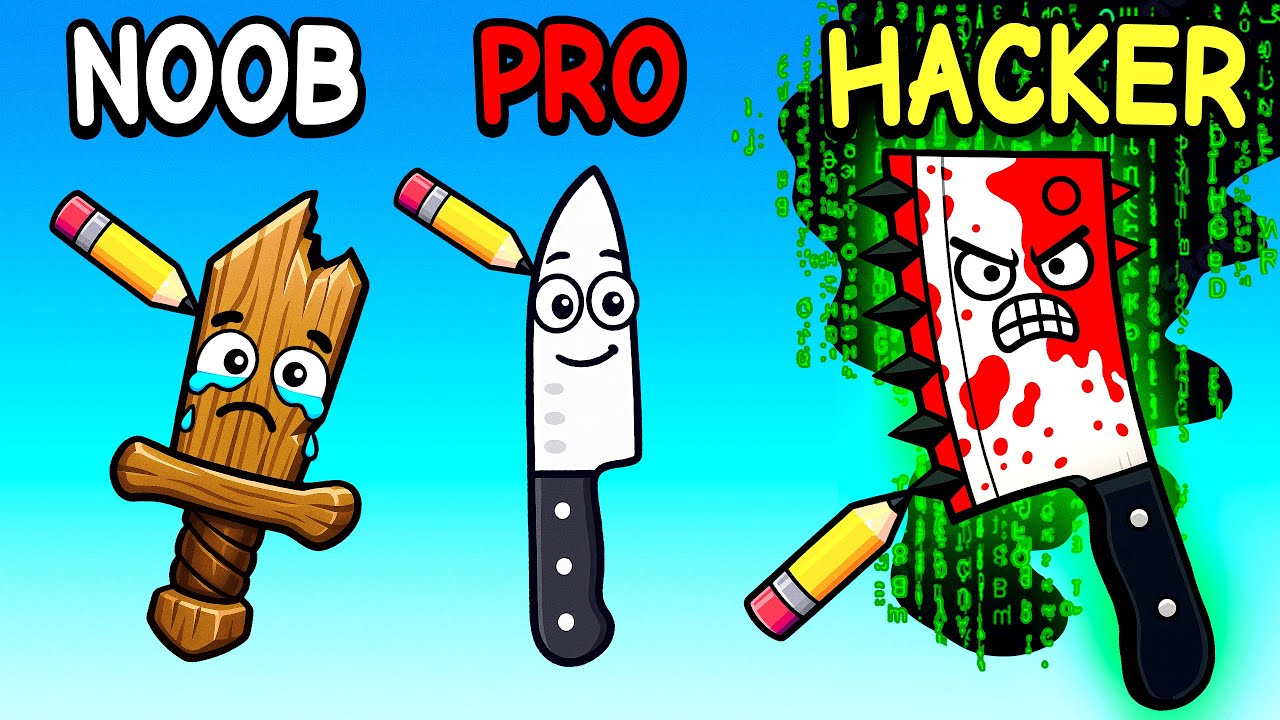 NOOB vs PRO vs GOD in Draw Knife