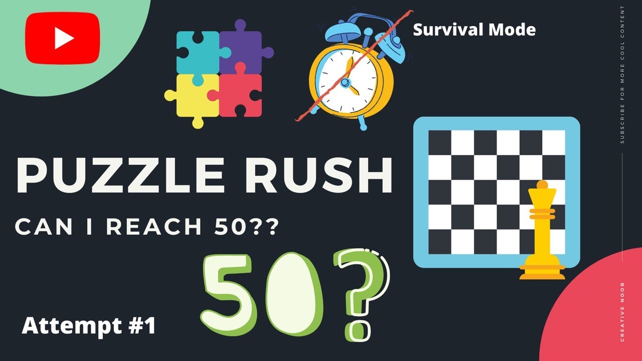 How to improve chess tactics ? Puzzle Rush YouTube
