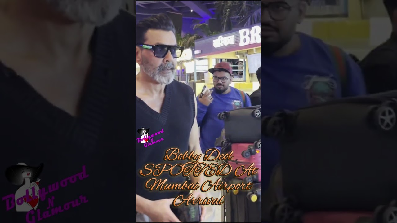 Bobby Deol SPOTTED At Mumbai Airport #bollywood #bollywoodnews #entertainment #fashion #spotted
