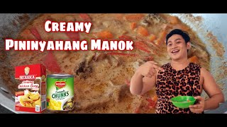 Pininyahang Manok with Alaska Creamy Chicken Evap and Del Monte Pineapple Chunks