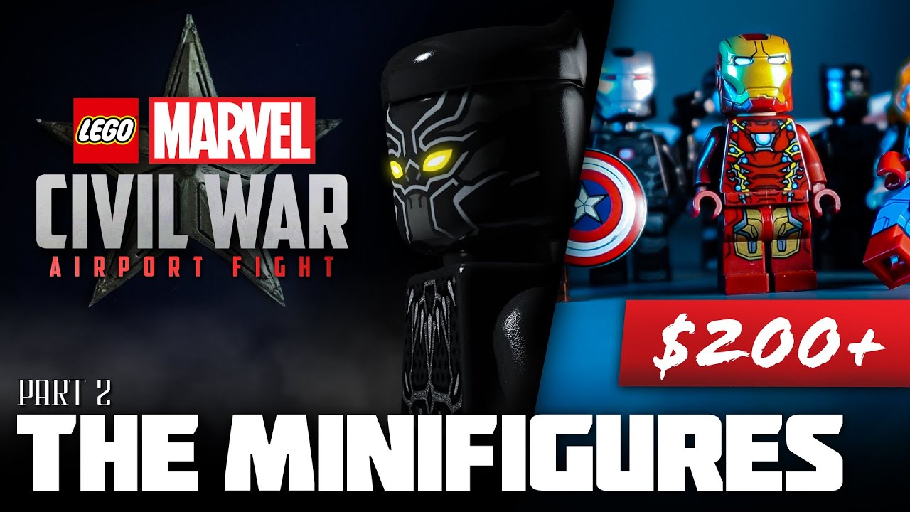 $200+! Massive LEGO Marvel Civil War Airport Battle MOC [THE MINIFIGURES] - YouTube