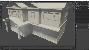 Scrolling Around The House I Made (Blender 2.82)