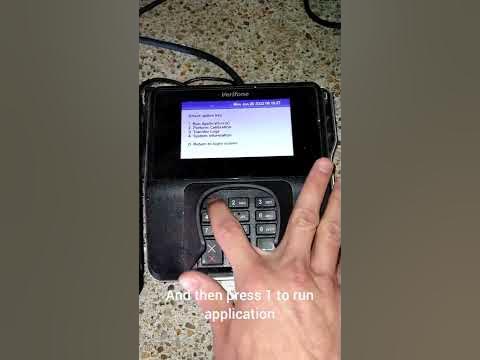 How To: Reset Verifone Card Reader - YouTube