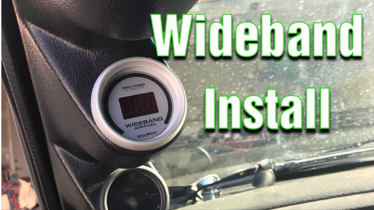 Autometer Wideband Gauge Install - YouTube