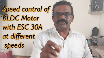 Speed control of BLDC Motor using arduino with ESC 30A for different speeds using push buttons