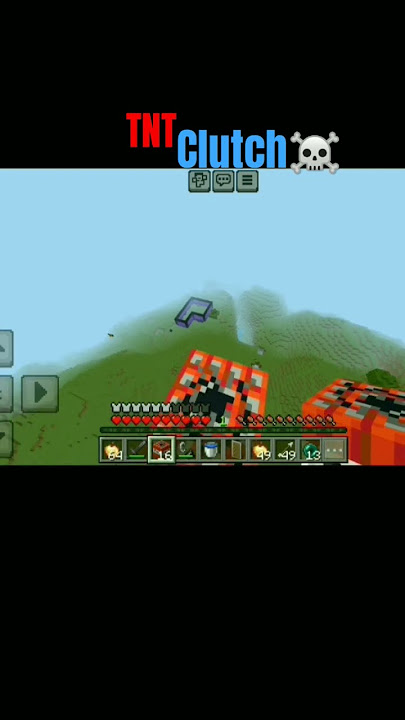 Legendary☠️ TNT Clutch! 😈#shorts #minecraft #tnt #trending #mlgclutch