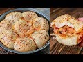 Stuffed Pizza Bites Recipe without Oven | Pizza Dinner Roll | Evening Snacks Idea | Toasted