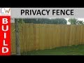 Replacing Privacy Fence - DIY