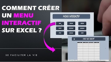 EXCEL : comment créer un MENU INTERACTIF DYNAMIQUE ?