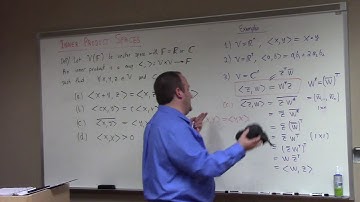 Linear Algebra: inner product space and norms introduced, 4-13-18