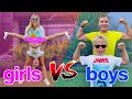 BOYS vs GIRLS Strength, Gymnastics &amp; Balance Challenge