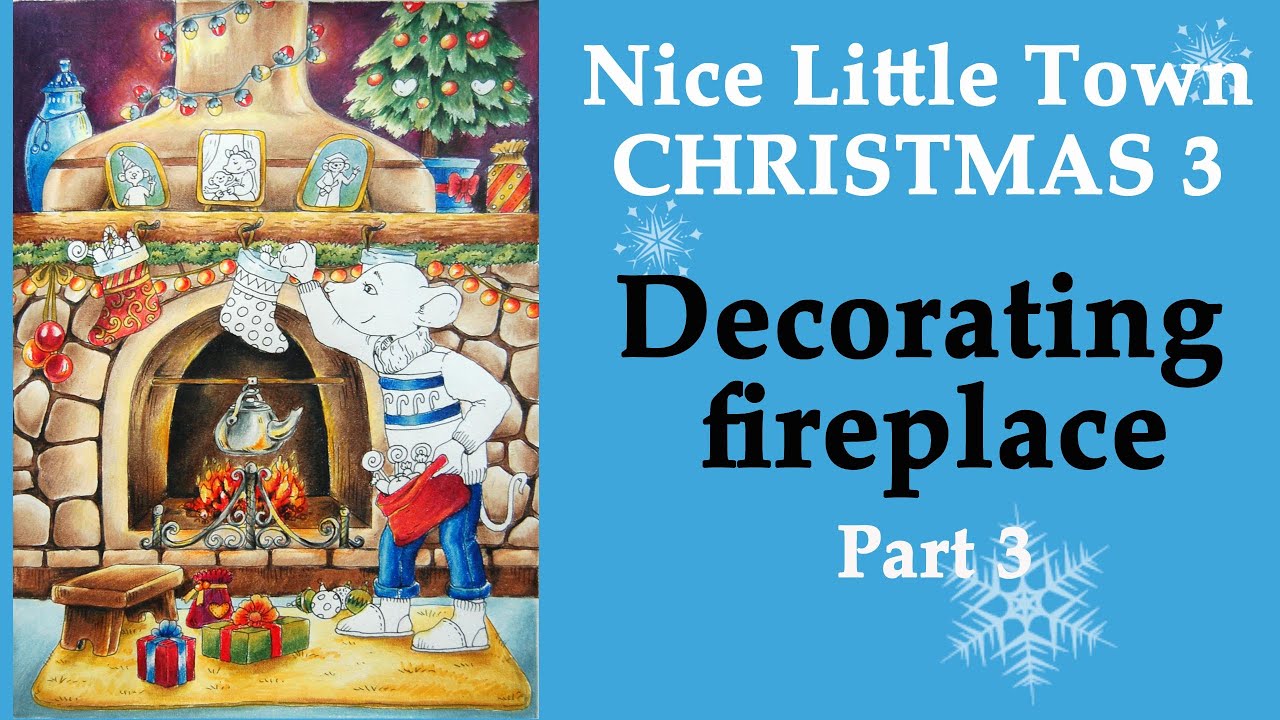 Christmas in July. Coloring in 'Nice Little Town Christmas 3
