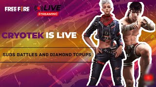 Free Fire Live Diamond Top Ups | Members Only Stream  | CRYOTEK