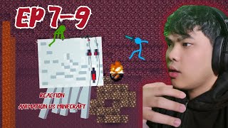 Reaction Animation VS. Minecraft EP 7-9 คู่หูเขียวฟ้า ซ่าคูณสอง