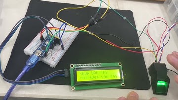 Arduino Nano/Mô hình Khóa vân tay sử dụng cảm biến nhận dạng  vân tay AS608