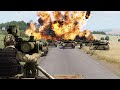 Russian tanks being picked off in Ukrainian ambush: All Armoured vehicles exploded - ARMA 3 MILSIM3