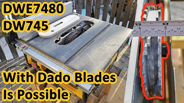How to Modify DeWalt DW745 and DWE7480 to use with 13/16" Dado Blades