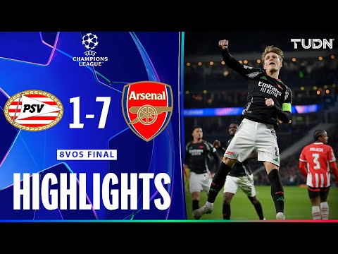 HIGHLIGHTS - PSV Eindhoven 1-7 Arsenal | UEFA Champions League 24/25 | TUDN