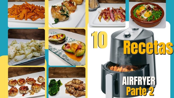 ✓ Menú SEMANAL en FREIDORA de AIRE 🤯 Cómo hacer Arroz, Pasta, Patatas y  mucho más en Airfryer 