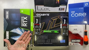 intel Core i7 12700 GIGABYTE B760M DS3H AX DDR4 ZOTAC RTX3060 GAMING PC Build