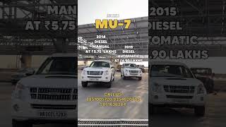 ISuzu mu7 sell in India #car #automobile #ytshorts #isuzu #trending