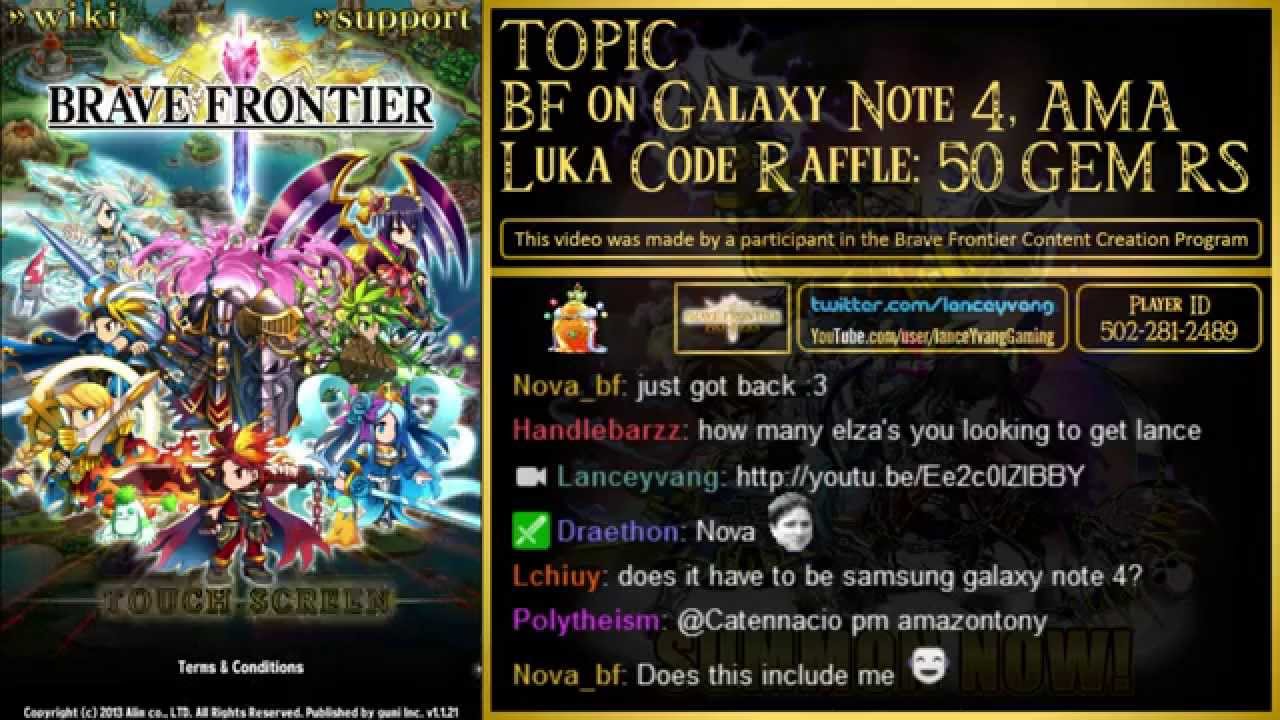 brave frontier redemption codes