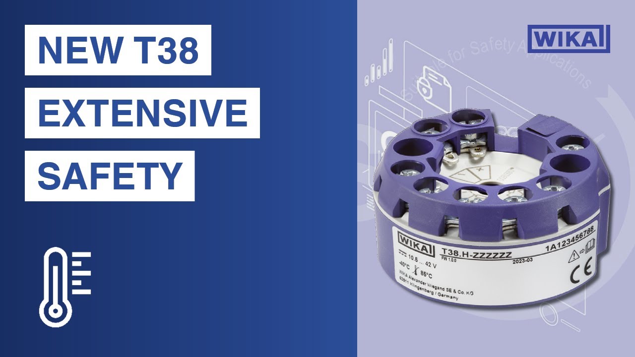 Discover our new temperature transmitter T38 | Extensive Safety only