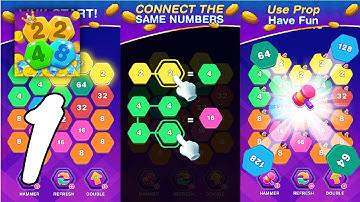 HexaPop Link 2248 Gameplay Walkthrough #1 (Android, IOS)