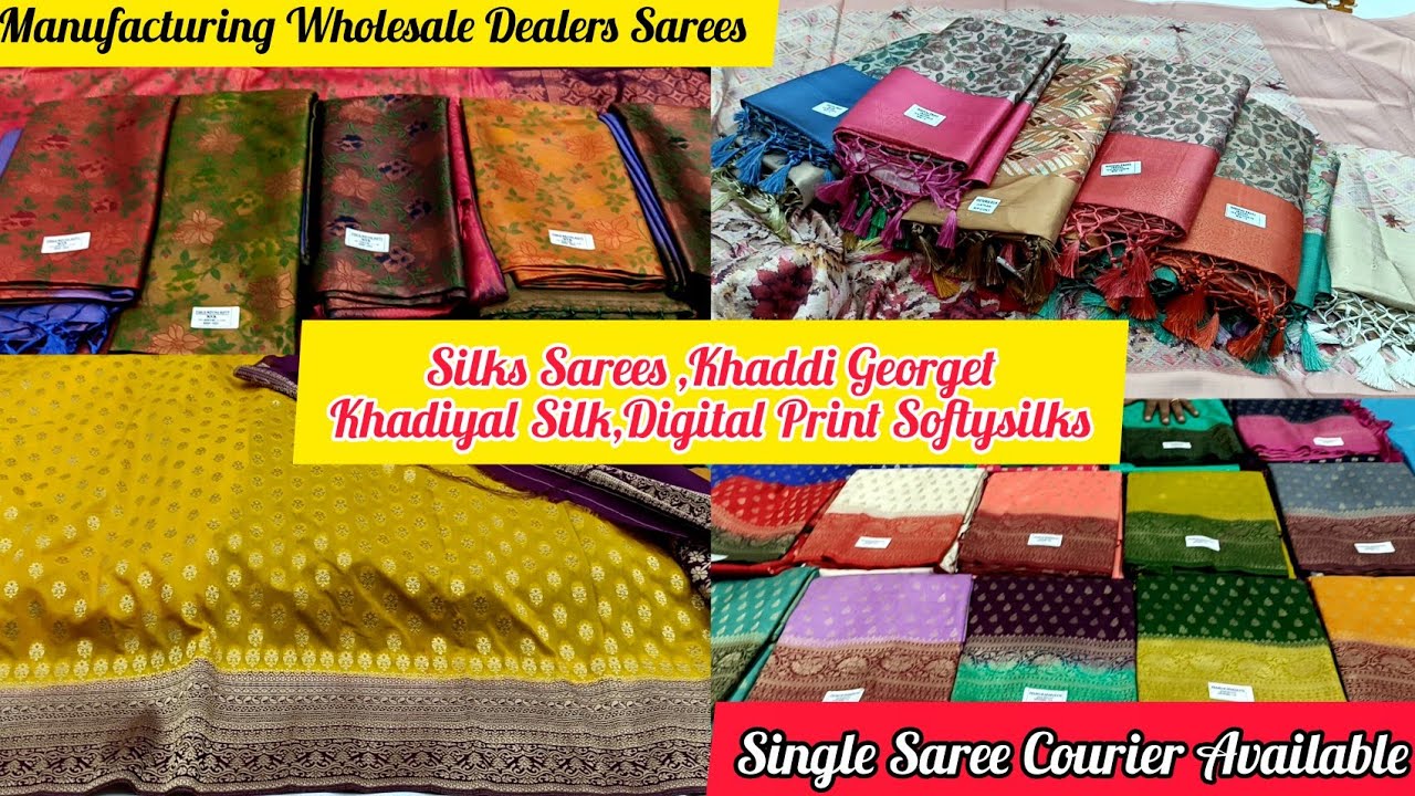 Bangalore Manufacturing & Wholesale Dealers Sarees ShopAll Types Of