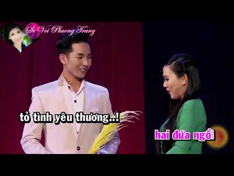 Karaoke Hương Tóc Mạ Non _ Song ca với Phương trang