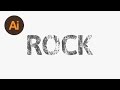 Design a Rock Text Effect Illustrator Tutorial