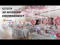 3d model a wedding environment timelapse