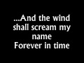 and the wind shall scream my name STORMLORD WITH ONCREEN LYRICS