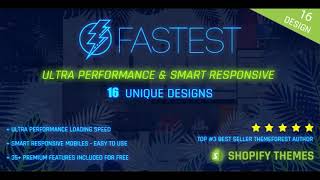 Fastest - Smart responsive Shopify themes - Fashion,Tee, DropShip, SuperMarket (16+ Homes) |