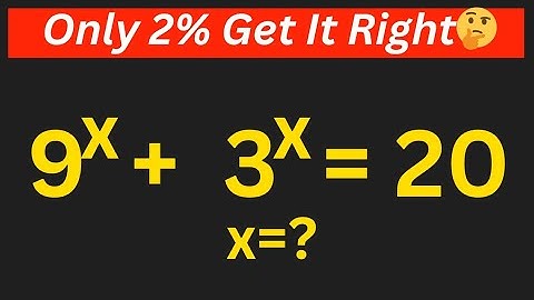 Can You Solve This Math Olympiad Problem? | Only 2% Get It Right! | Best Trick...