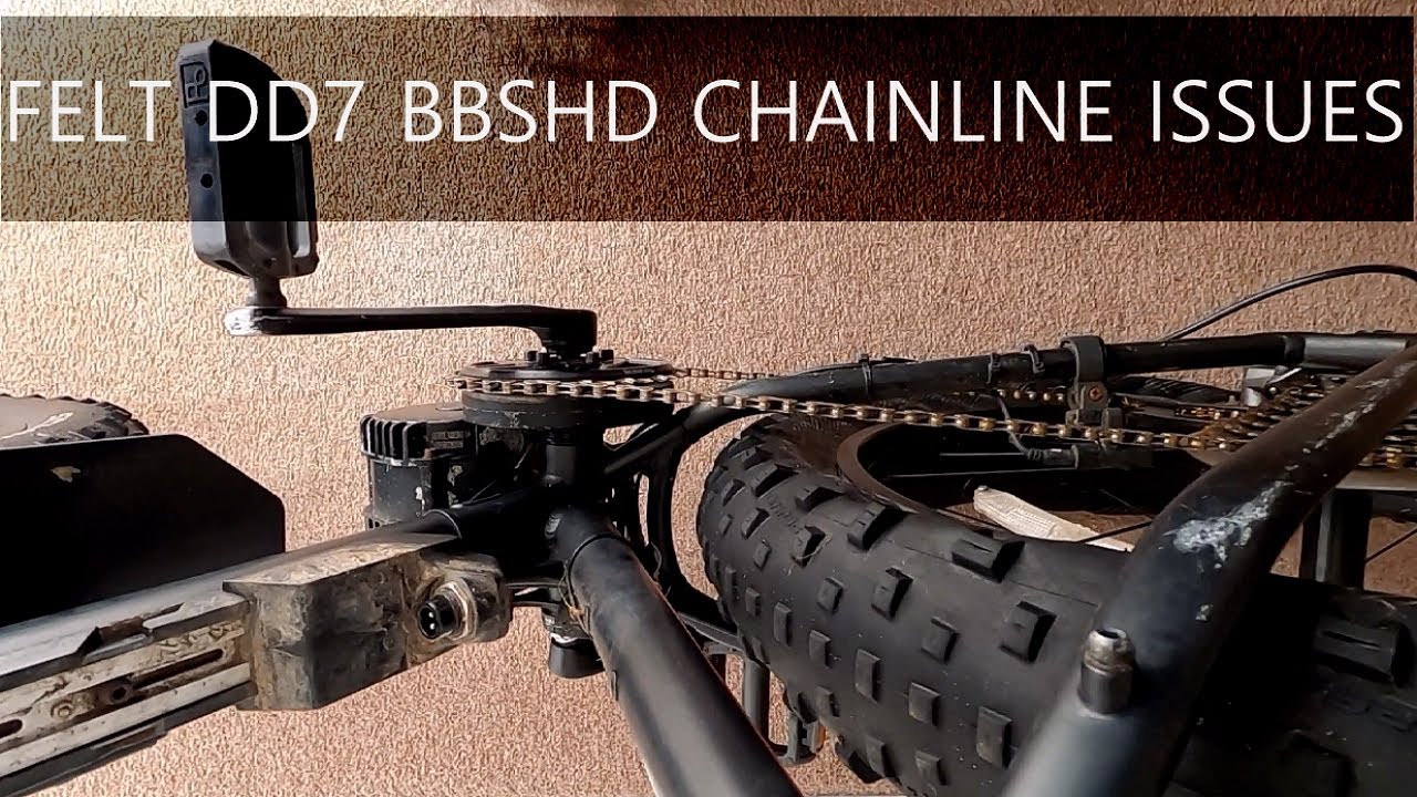 BBSHD chain line problems on Felt DD7 Fatbike - YouTube