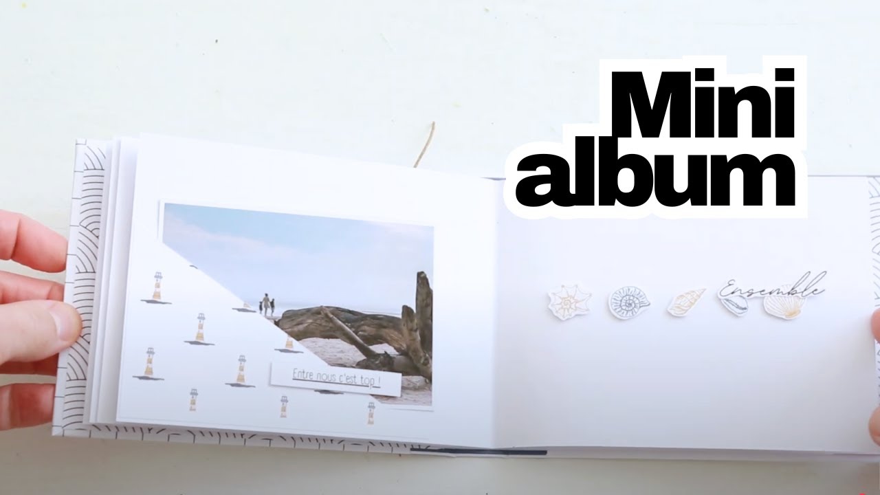 Mini album｜Coquillages , Sable et lumière Douce｜Mini album poétique maritime