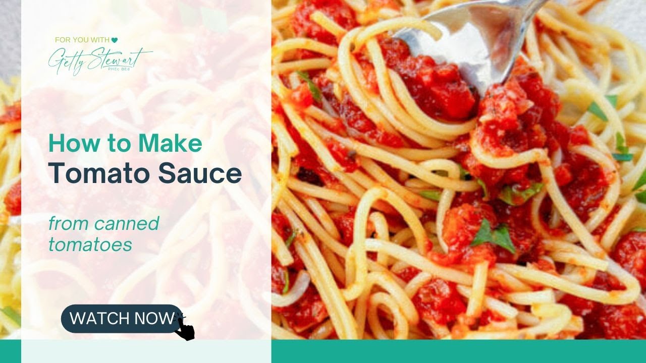 Make Tomato Sauce With Canned Tomatoes YouTube Make Tomato Sauce With Canned Tomatoes YouTube
