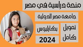 قدم الان على منحة جامعة مصر الدولية تمويل كامل وتخصصات مميزة 2024