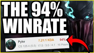 THIS IS WHY I'M THE 94% WINRATE PYKE PLAYER! (CLIMBING TO CHALLENGER)