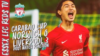 Norwich 0-3 Liverpool - Carabao Cup: TAKI MINAMINO ON FIRE FOR LFC! 🔥🔥🔥