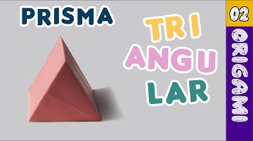 Cómo hacer un prisma triangular de ORIGAMI_ método 02 / origami triangular prism.