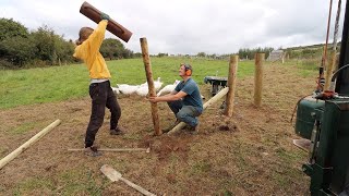 Fencing the Lambing Paddock With My Homemade Post Knocker