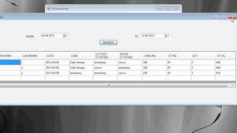 Cake Ordering System