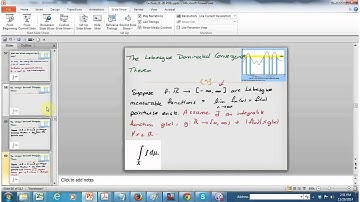 PDE Lecture 11 26 Lebesgue Dominated Convergence Theorem
