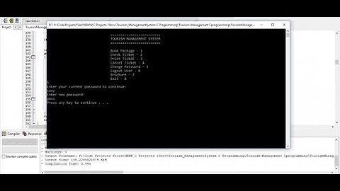 TOURISM MANAGEMENT SYSTEM IN C PROGRAMMING WITH SOURCE CODE