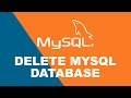 Delete database in MySQL in phpMyAdmin