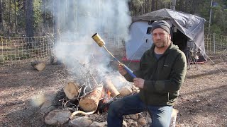 Camping  Previous Evidence Of Bears  Installed Motion Sensing Camera